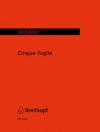 5枚の葉（ユルク・バウアー） (サックス四重奏）（スコアのみ）【Cinque foglie】