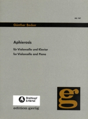 アフィエロシス（ギュンター・ベッカー）（チェロ+ピアノ）（スコアのみ）【Aphierosis】