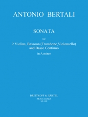 ソナタ・イ短調（アントニオ・ベルターリ） (ミックス三重奏+ピアノ）【Sonata in A minor】