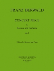 演奏会用小品・ヘ長調・Op.2（フランツ・ベルワルド）（バスーン+ピアノ）【Concert Piece F major Op.2】