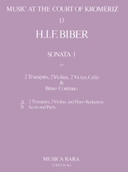 ソナタ・No.1・ハ長調（ハインリヒ・ビーバー） (ミックス四重奏+ピアノ）【Sonata No. 1 in C major】