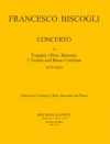 協奏曲・ニ長調（フランチェスコ・ビスコーリ） (ミックス三重奏+ピアノ）【Concerto in D major】