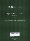 五重奏曲・ニ長調・Op.21/1（ルイジ・ボッケリーニ） (フルート+弦楽四重奏）【Quintet in D major Op. 21/1】