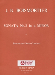 ソナタ・No.2・イ短調（ジョゼフ・ボダン・ド・ボワモルティエ）（バスーン+ピアノ）【Sonata No. 2 in A minor】