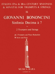 Sinfonia Decima a 7 Op. 3（ジョヴァンニ・ボノンチーニ）（トランペット二重奏+ピアノ）