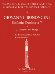 Sinfonia Decima a 7 Op. 3（ジョヴァンニ・ボノンチーニ）（トランペット二重奏+ピアノ）