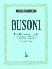 協奏的小二重奏曲・K.B.88（フェルッチョ・ブゾーニ）（ピアノ二重奏）【Duettino Concertante K B 88】
