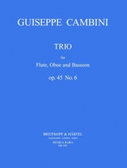 トリオ・No.6・Op.45（ジュゼッペ・カンビーニ）（木管三重奏）【Trio No. 6 Op. 45】