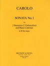 ソナタ・No.1・変ロ長調 (カルロ)（バスーン二重奏+ピアノ）【Sonata No. 1 in Bb major】