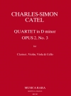 四重奏曲・ニ短調・Op.2・No.3（チャールズ・サイモン・カテル） (クラリネット+弦楽三重奏）【Quartet in D minor Op. 2 No. 3】