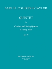 五重奏曲・嬰ヘ短調・Op.10（サミュエル・コールリッジ＝テイラー） (クラリネット+弦楽四重奏）【Quintet in F# minor Op. 10】