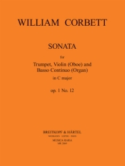ソナタ・ハ長調・Op.1/12（ウィリアム・コーベット）（ミックス二重奏+ピアノ）【Sonata in C major Op. 1/12】
