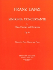 協奏交響曲・変ロ長調・Ｏｐ.41（フランツ・ダンツィ） (木管二重奏+ピアノ）【Sinfonia Concertante in Bb major Op. 41】