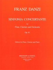 協奏交響曲・変ロ長調・Ｏｐ.41（フランツ・ダンツィ） (木管二重奏+ピアノ）【Sinfonia Concertante in Bb major Op. 41】