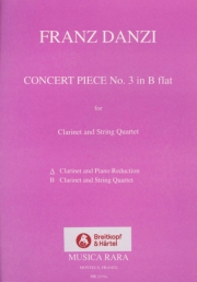 演奏会用小品・No.3・変ロ長調（フランツ・ダンツィ）（クラリネット+ピアノ）【Concert Piece No. 3 in Bb major】
