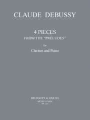 4つの小品「前奏曲」より（クロード・ドビュッシー）（クラリネット+ピアノ）【4 Pieces from the “Préludes”】