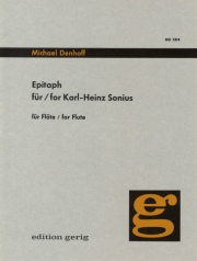 Epitaph fuer Karl-Heinz Sonius（ミヒャエル・デンホーフ）（フルート）