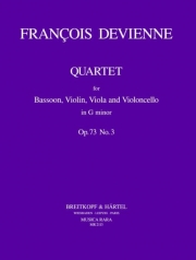 四重奏曲・ト長調・Op.73・No.3（フランソワ・ドヴィエンヌ） (バスーン+弦楽三重奏）【Quartet in G minor Op. 73 No. 3】