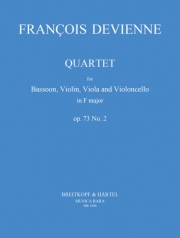 四重奏曲・ヘ長調・Op.73・No.2（フランソワ・ドヴィエンヌ） (バスーン+弦楽三重奏）【Quartet in F major Op. 73 No. 2】