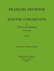 協奏交響曲・ト長調・Op.76（フランソワ・ドヴィエンヌ）（フルート二重奏+ピアノ）【Sinfonie Concertante in G major Op. 76】
