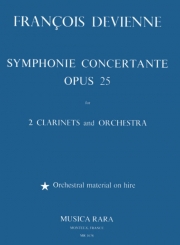 協奏交響曲・変ロ長調・Op.25（フランソワ・ドヴィエンヌ）（クラリネット二重奏+ピアノ）【Symphony Concertante in Bb major Op. 25】