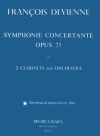 協奏交響曲・変ロ長調・Op.25（フランソワ・ドヴィエンヌ）（クラリネット二重奏+ピアノ）【Symphony Concertante in Bb major Op. 25】