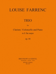 トリオ・Op.44・変ホ長調（ルイーズ・ファランク） (クラリネット+チェロ+ピアノ）【Trio Op. 44 in Eb major】