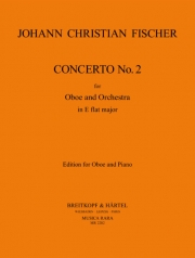協奏曲・No.2・変ホ長調（ヨハン・クリスティアン・フィッシャー）（オーボエ+ピアノ）【Concerto No. 2 in Eb major】