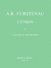 「ルニオン」序奏と華麗なロンド・Op.115（アントン・ベルンハルト・フュルステナウ）（フルート二重奏+ピアノ）【L'Union Op. 115】
