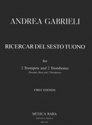 6声のリチェルカーレ（アンドレア・ガブリエリ）（金管四重奏）【Ricercar del sesto tuono】