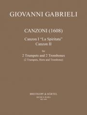 カンツォーネ（ジョヴァンニ・ガブリエーリ）（金管四重奏）【Canzoni】