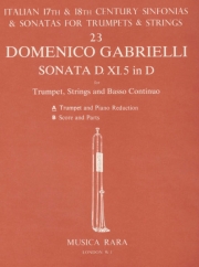 Sonata D. XI. 5 in D（ドメニコ・ガブリエッリ）（トランペット+ピアノ）