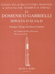 Sonata D. XI. 4 in D（ドメニコ・ガブリエッリ）（トランペット+ピアノ）