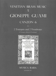 カンツォン・No.6（ジョゼッフォ・グアーミ）（金管四重奏）【Canzon 6】