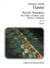 6つのソナタ・Op.5・Vol.1 (ヨハン・アドルフ・ハッセ)（フルート+ピアノ）【6 Sonatas Op. 5 Volume 1】