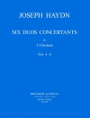 6つの協奏的二重奏曲・Vol.2（フランツ・ヨーゼフ・ハイドン）（クラリネット二重奏）【6 Duos Concertants Volume 2】