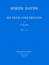 6つの協奏的二重奏曲・Vol.2（フランツ・ヨーゼフ・ハイドン）（クラリネット二重奏）【6 Duos Concertants Volume 2】