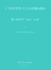四重奏曲・No.1・変ロ長調（フランツ・ヨーゼフ・ハイドン） (クラリネット+弦楽三重奏）【Quartet No. 1 in Bb major】