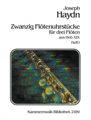 音楽時計のための20の小品・Vol.1（フランツ・ヨーゼフ・ハイドン）（フルート三重奏）【20 Pieces for Musical Clock from Hob XIX Volume I】