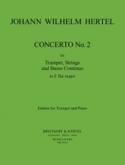 トランペット協奏曲・No.2・変ホ長調 (ヨハン・ウィルヘルム・ヘルテル)（トランペット+ピアノ）【Concerto No. 2 in Eb major】