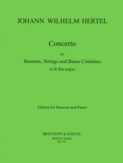 バスーン協奏曲・変ロ長調（ヨハン・ウィルヘルム・ヘルテル）（バスーン+ピアノ）【Concerto in B flat major】