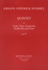 ピアノ五重奏曲・変ホ長調・Op.87（ヨハン・ネポムク・フンメル）（弦楽四重奏+ピアノ）【Piano Quintet in E flat minor Op. 87】