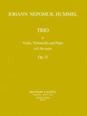 ピアノ・トリオ・変ホ長調・Op.12（ヨハン・ネポムク・フンメル）（弦楽二重奏+ピアノ）【Piano Trio in Eb major Op. 12】