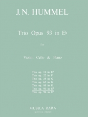 ピアノ・トリオ・変ホ長調・Op.93（ヨハン・ネポムク・フンメル）（弦楽二重奏+ピアノ）【Piano Trio in Eb major Op. 93】