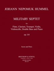 軍隊風七重奏曲（ヨハン・ネポムク・フンメル） (ミックス六重奏+ピアノ）【Septet Op. 114 (Military Septet)】