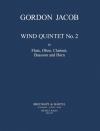 木管五重奏曲・No.2（ゴードン・ジェイコブ） (木管八重奏）【Wind Quintet No. 2】