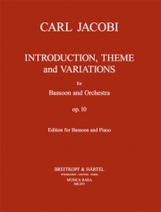 序奏、主題と変奏曲・Op.10（カール・ヤコビ）（バスーン+ピアノ）【Introduction, theme and variations Op. 10】