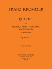 四重奏曲・変ロ長調・Op.46・No.1（フランツ・クロンマー） (バスーン+弦楽三重奏）【Quartet in Bb major Op. 46 No. 1】
