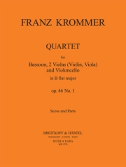 四重奏曲・変ロ長調・Op.46・No.1（フランツ・クロンマー） (バスーン+弦楽三重奏）【Quartet in Bb major Op. 46 No. 1】