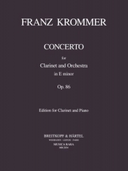 協奏曲・ホ短調・Op.86（フランツ・クロンマー）（クラリネット+ピアノ）【Concerto in e minor Op. 86】